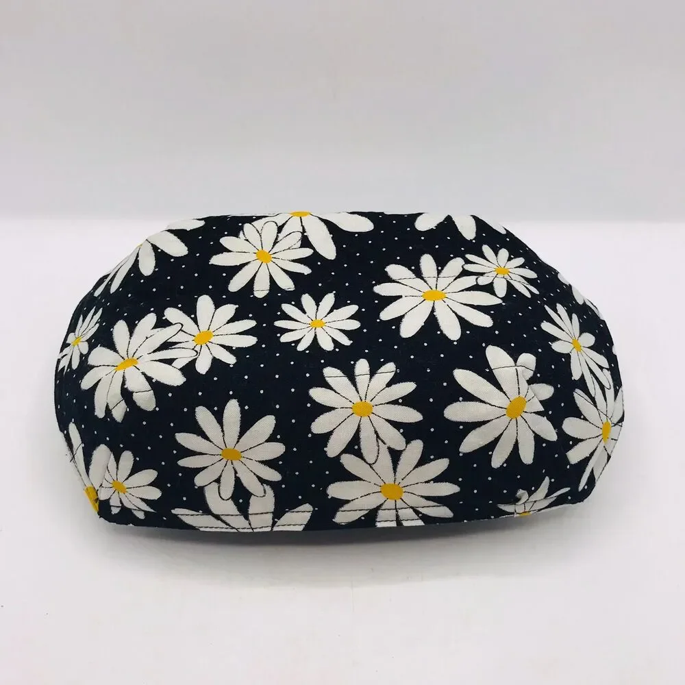 Reversible Microwave Cozie For Takeout Containers Cottage Core Daisy Flowers